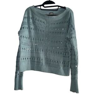 New York & CO. Soho  Women's Soft Teal Knit Sweater Size M